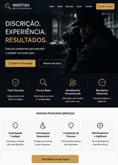 exemplo de site para detetives 1